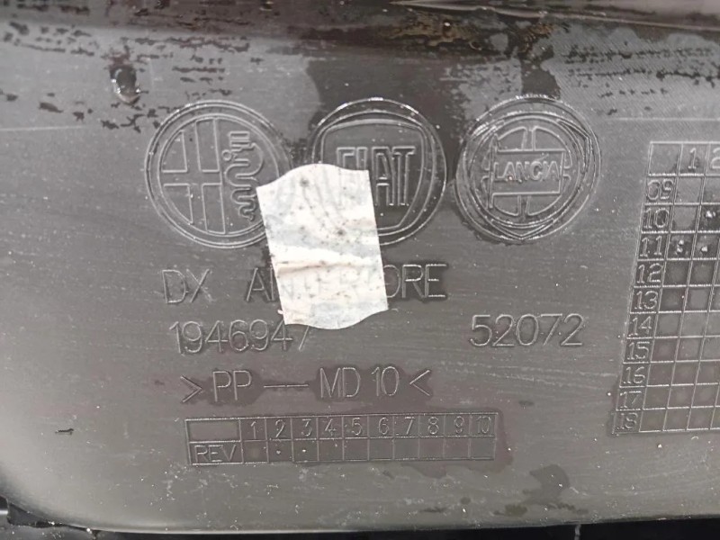 Pannello Rivestimento Porta ANT DX 156092165 Alfa Romeo Giulietta 2010