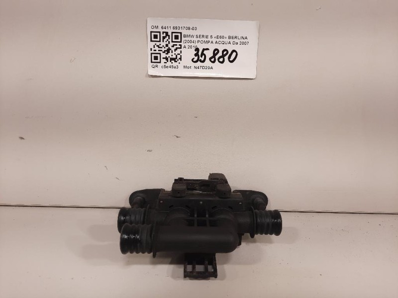 Pompa Acqua 6411693170803 Bmw Serie 5 E60 Berlina 2004