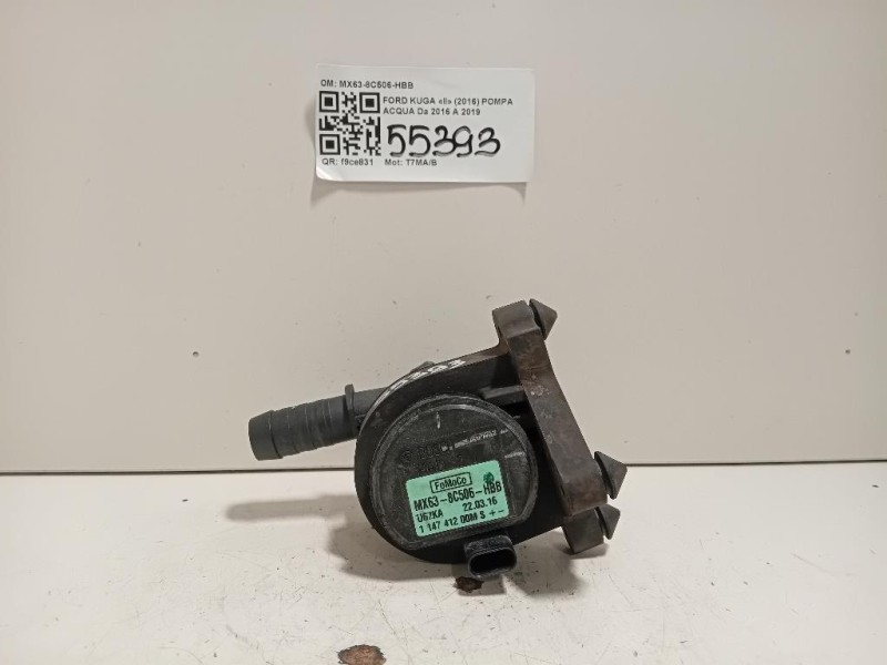 Pompa Acqua MX63-8C506-HBB Ford KUGA II 2016