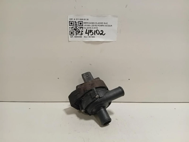 Pompa Acqua A 211 835 00 28 Mercedes Classe GLE W166 2015
