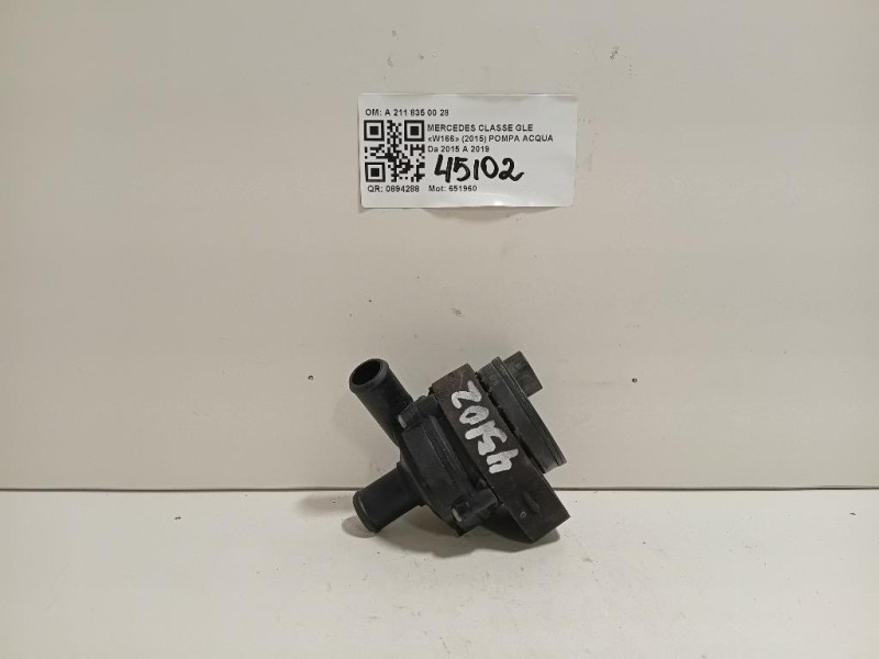 Pompa Acqua A 211 835 00 28 Mercedes Classe GLE W166 2015