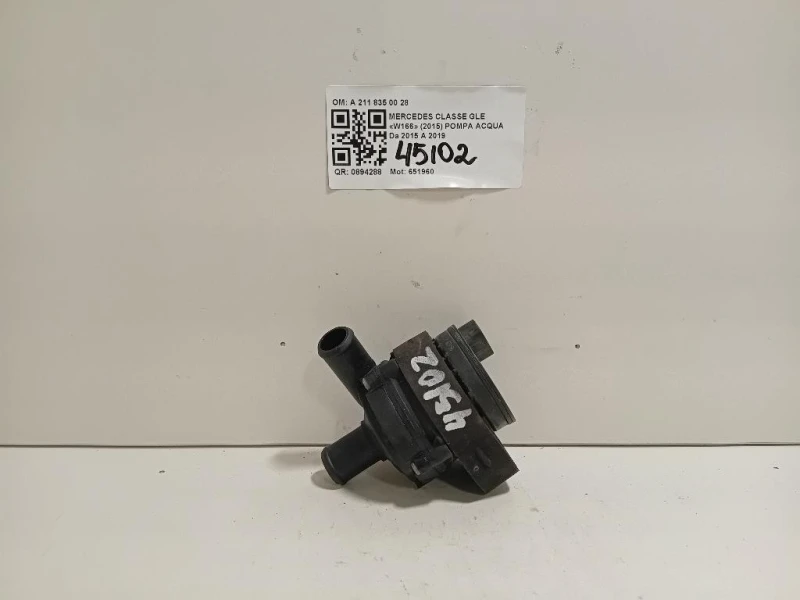 Pompa Acqua A 211 835 00 28 Mercedes Classe GLE W166 2015