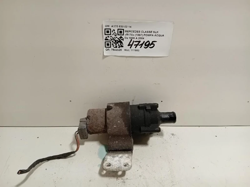 Pompa Acqua A170 830 02 14 Mercedes Classe SLK R170 1997