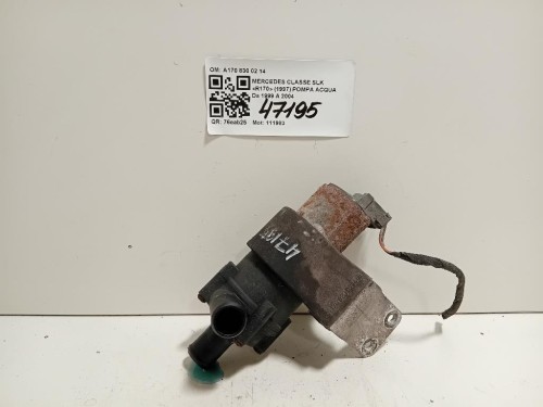 Pompa Acqua A170 830 02 14 Mercedes Classe SLK R170 1997