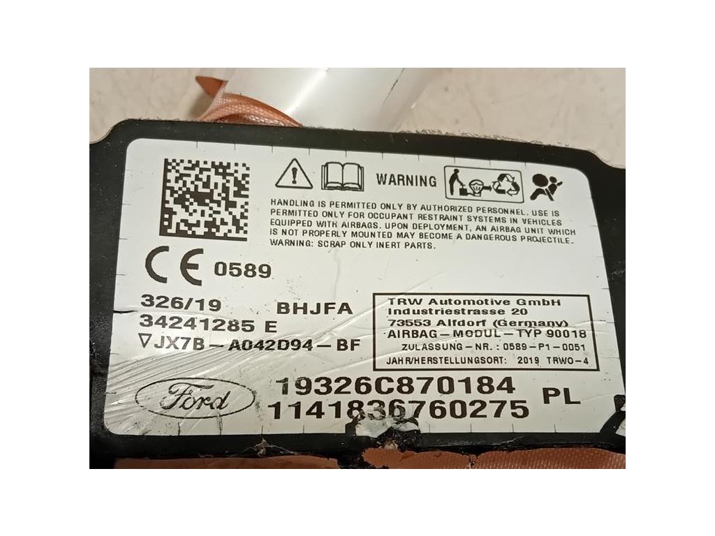 Air-bag A Tendina DX JX7B-A042D94-BF Ford Focus V 2018