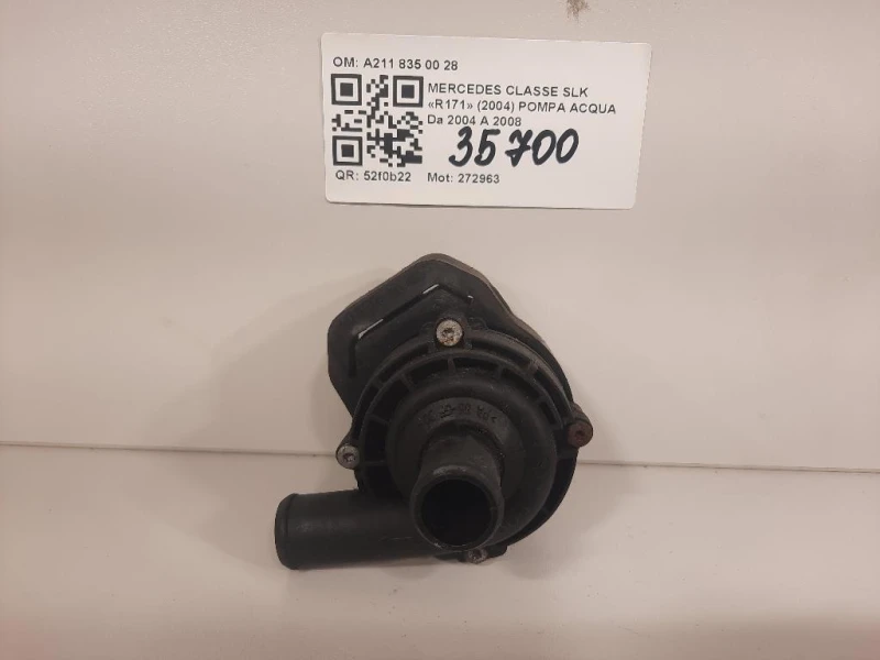 Pompa Acqua A211 835 00 28 Mercedes Classe SLK R171 2004