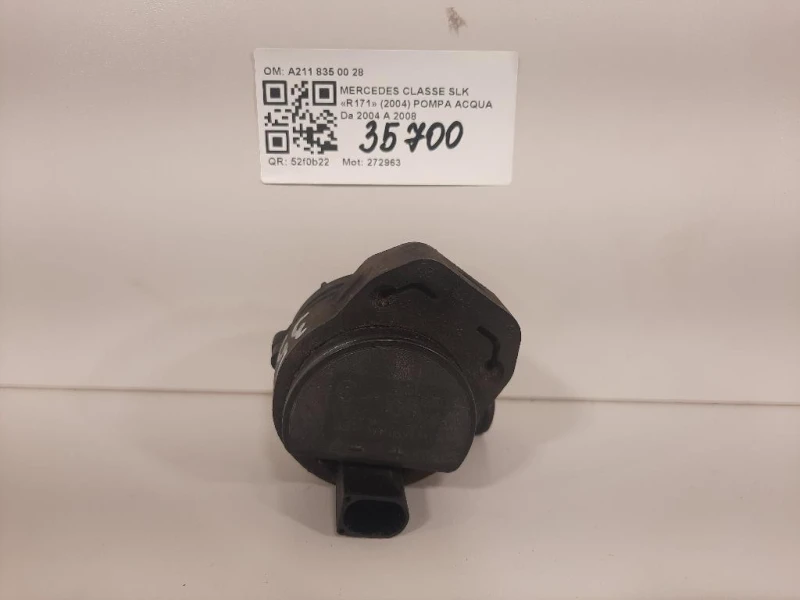 Pompa Acqua A211 835 00 28 Mercedes Classe SLK R171 2004