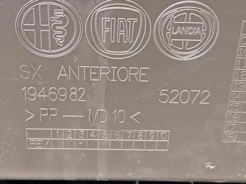 Pannello Rivestimento Porta ANT SX 156092165 Alfa Romeo Giulietta 2010