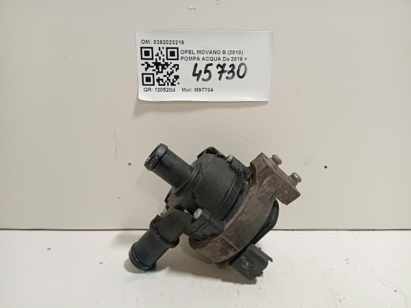 Pompa Acqua 0392023219 Opel Movano B 2010