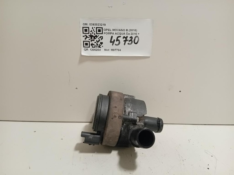 Pompa Acqua 0392023219 Opel Movano B 2010