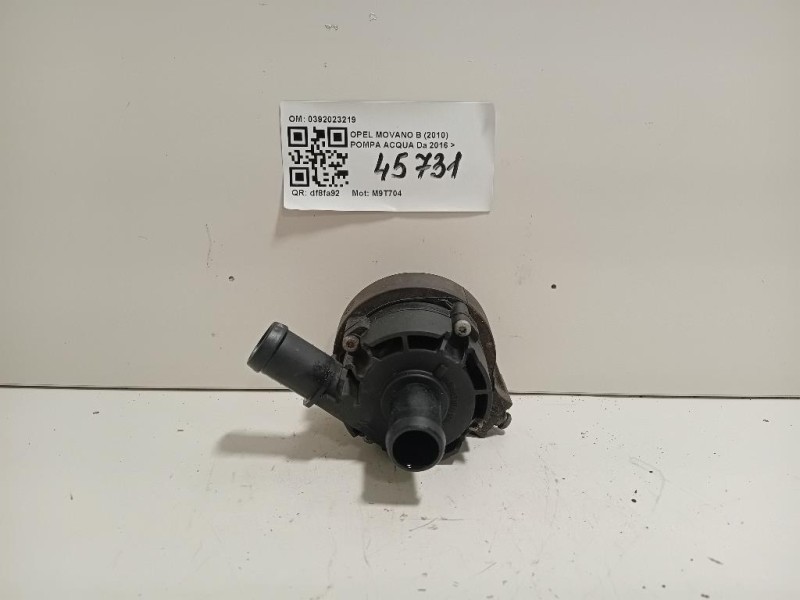 Pompa Acqua 0392023219 Opel Movano B 2010