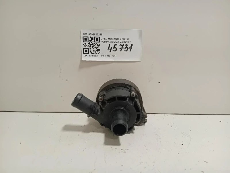 Pompa Acqua 0392023219 Opel Movano B 2010
