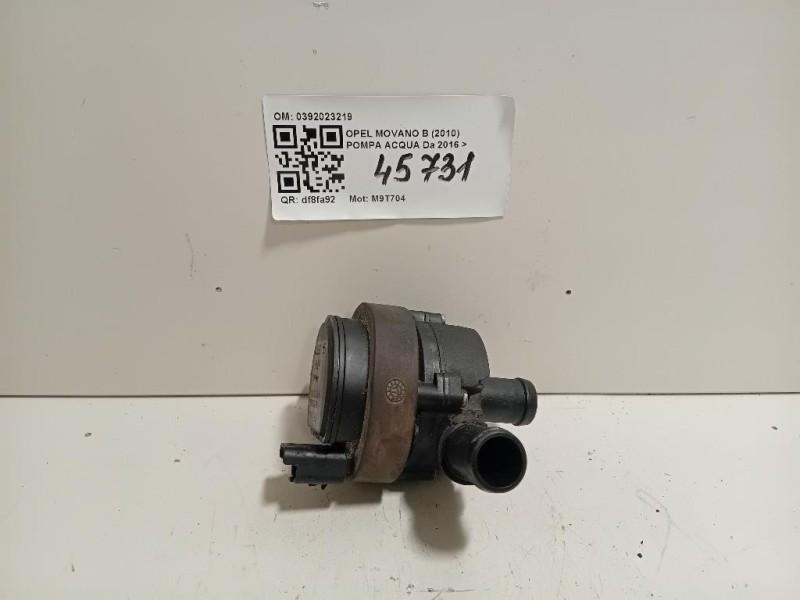 Pompa Acqua 0392023219 Opel Movano B 2010