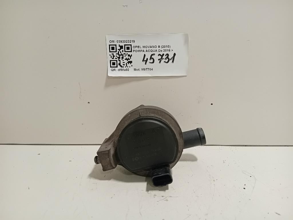 Pompa Acqua 0392023219 Opel Movano B 2010