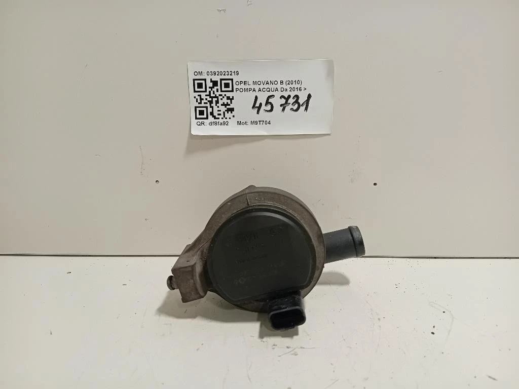 Pompa Acqua 0392023219 Opel Movano B 2010