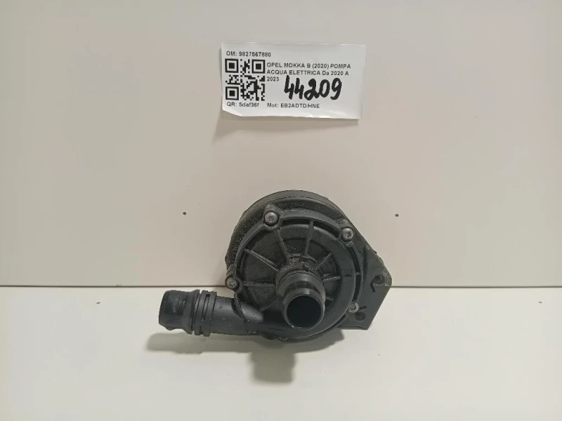 Pompa Acqua Elettrica 9827567880 Opel Mokka B 2020