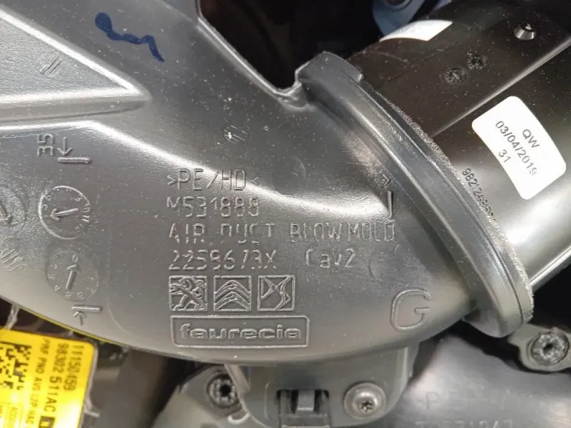 Pannello Rivestimento Porta ANT SX 98207805AC Citroen DS3 Crossback 2018