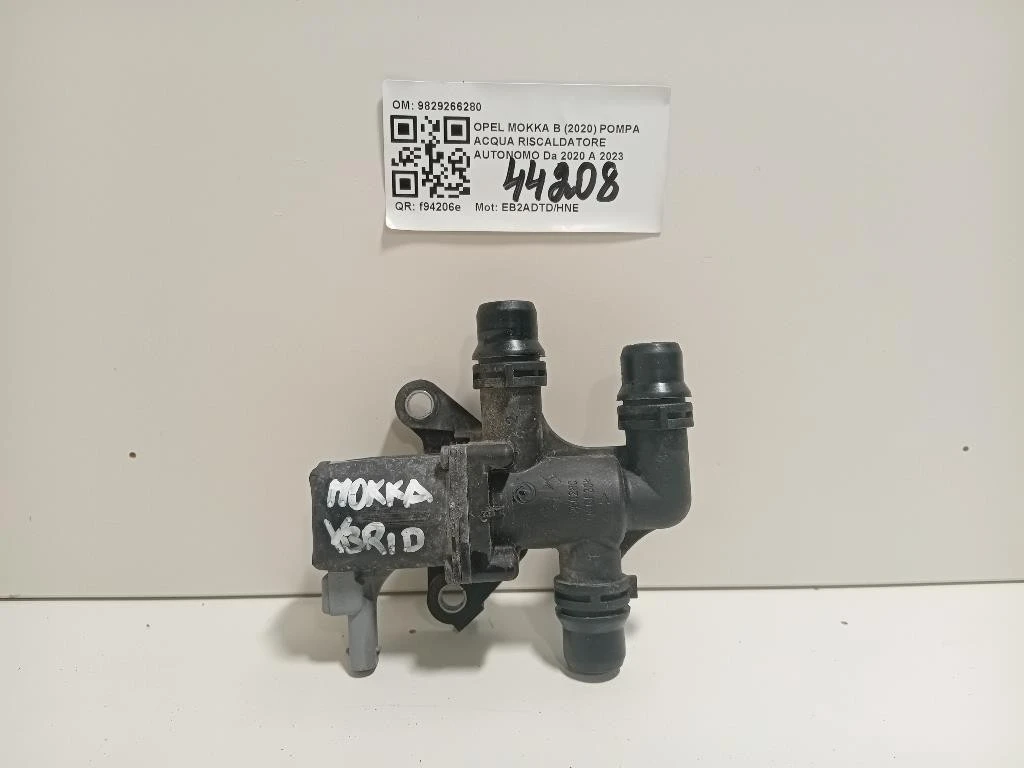 Pompa Acqua Riscaldatore Autonomo 9829266280 Opel Mokka B 2020