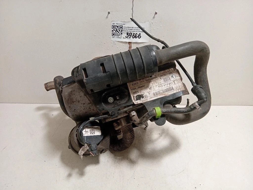 Pompa Acqua Riscaldatore Autonomo 7N0 815 065 T Volkswagen Sharan IV 2010