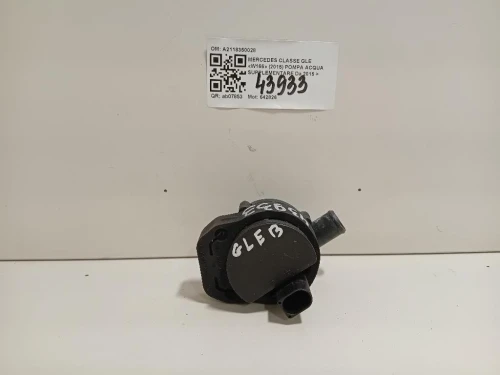 Pompa Acqua Supplementare A2118350028 Mercedes Classe GLE W166 2015