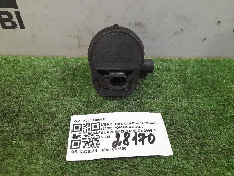Pompa Acqua Supplementare A2118350028 Mercedes Classe R W251 2006