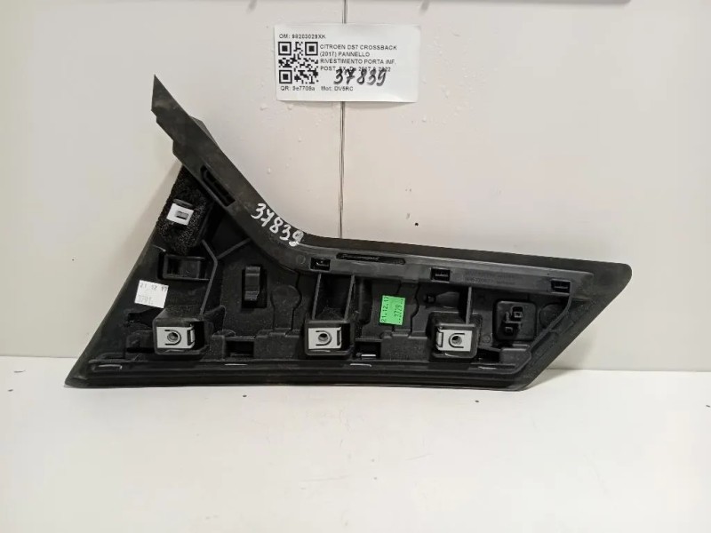 Pannello Rivestimento Porta INF POST SX 98203029XK Citroen DS7 Crossback 2017