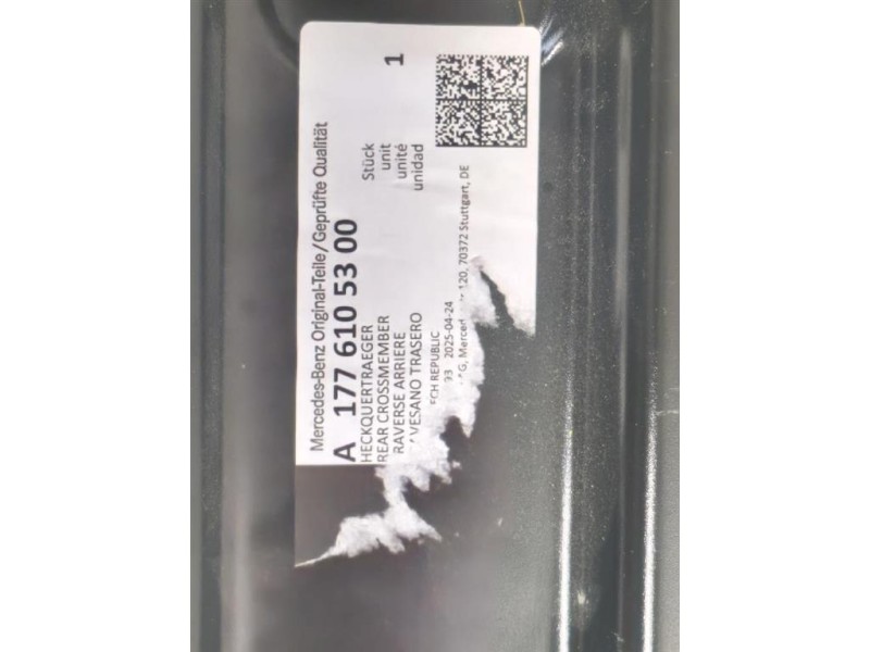 Traversa Paraurti POST A1776105300 Mercedes Classe A W177 2018