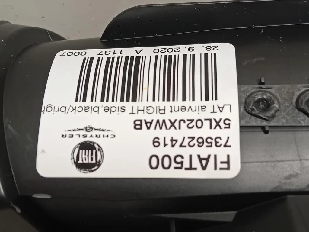 KIT Griglie Condotto ARIA Cruscotto 735627419735627431 Fiat 500 II 2015