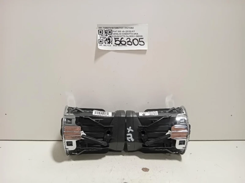 KIT Griglie Condotto ARIA Cruscotto 735627419735627431 Fiat 500 II 2015