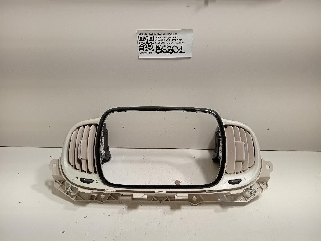KIT Griglie Condotto ARIA Cruscotto Centrale 735735284735735287 Fiat 500 II 2015
