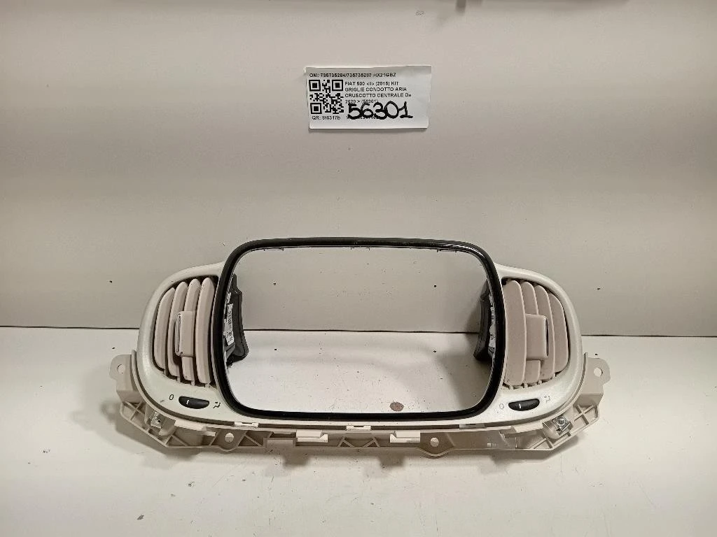 KIT Griglie Condotto ARIA Cruscotto Centrale 735735284735735287 Fiat 500 II 2015
