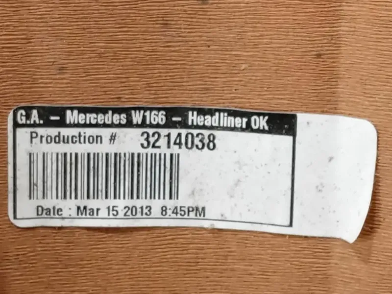 Pannello Sottotetto PANNELLO SOTTOTETTO Mercedes Classe ML W166 2012