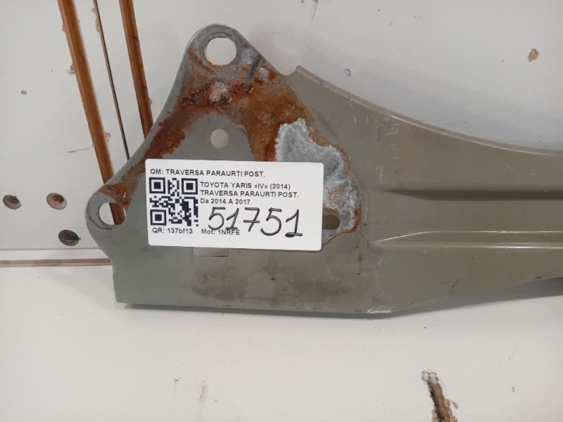 Traversa Paraurti POST TRAVERSA PARAURTI POST Toyota Yaris IV 2014