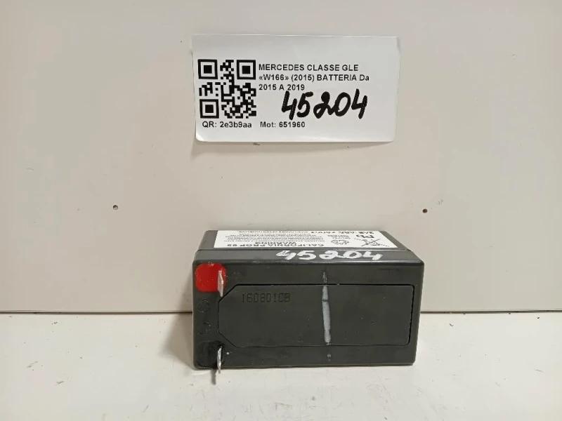 Batteria Mercedes Classe GLE W166 2015