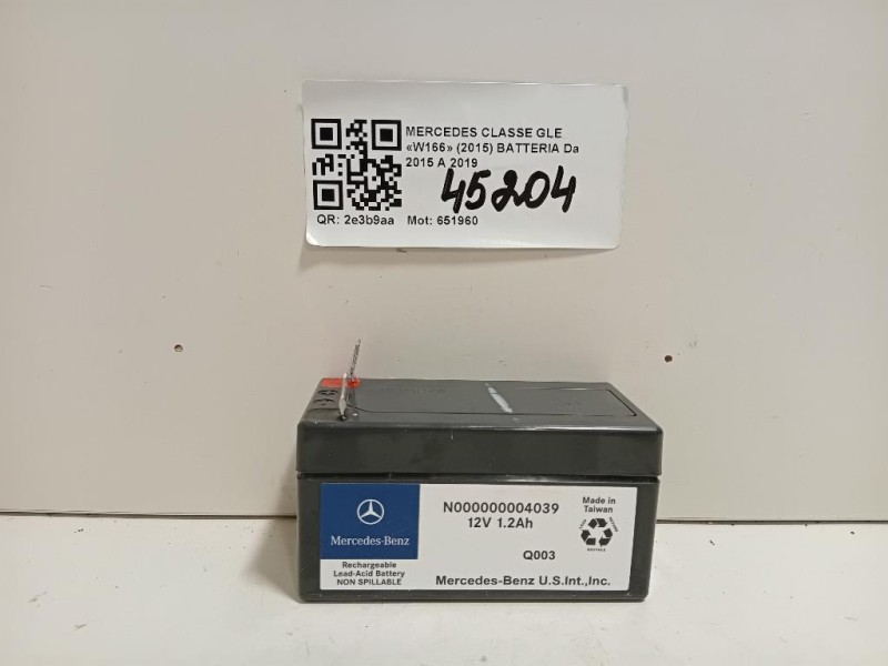 Batteria Mercedes Classe GLE W166 2015