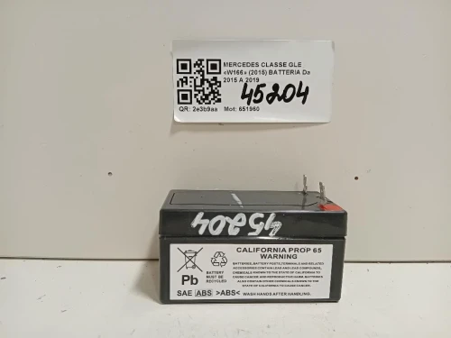 Batteria Mercedes Classe GLE W166 2015