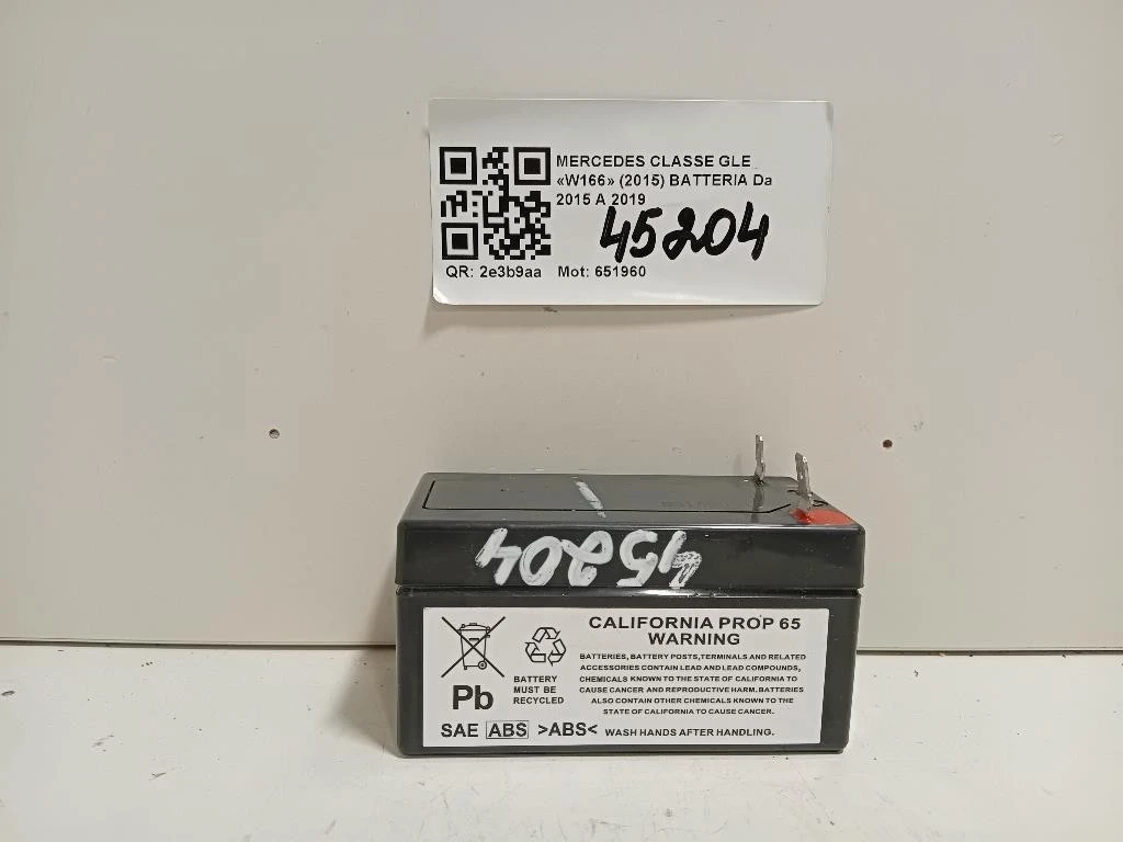 Batteria Mercedes Classe GLE W166 2015