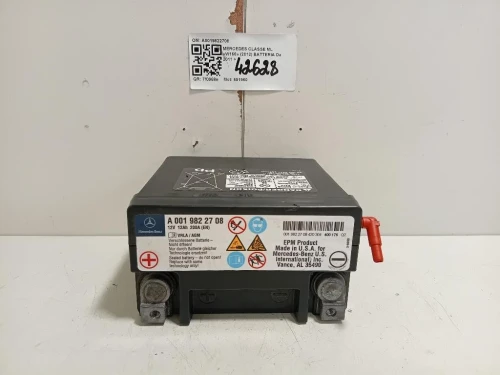 Batteria A0019822708 Mercedes Classe ML W166 2012