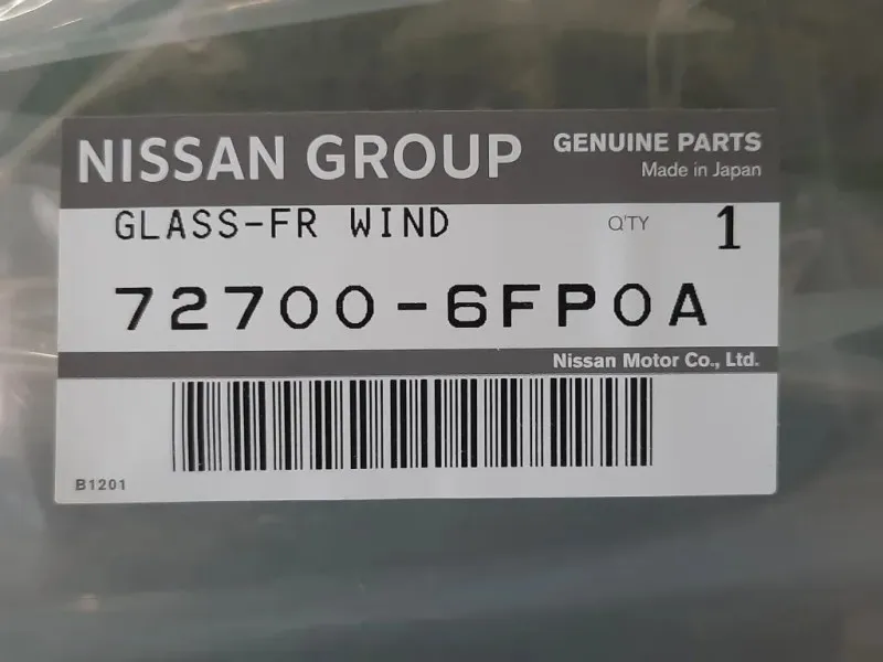 Parabrezza 72700-6FPOA Nissan X-trail II 2007