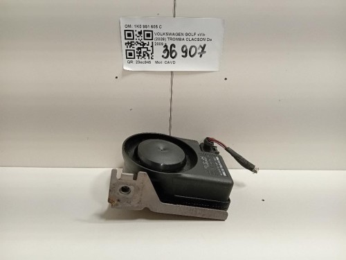 Tromba Clacson 1K0 951 605 C Audi A1 8XK 2015