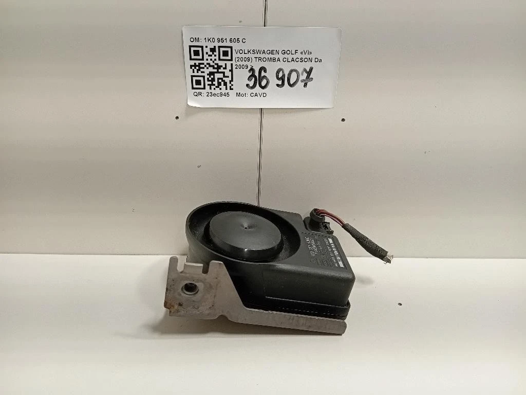 Tromba Clacson 1K0 951 605 C Audi A1 8XK 2015