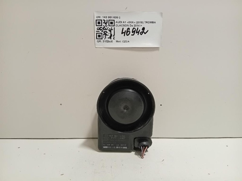 Tromba Clacson 1K0 951 605 C Audi A1 8XK 2015