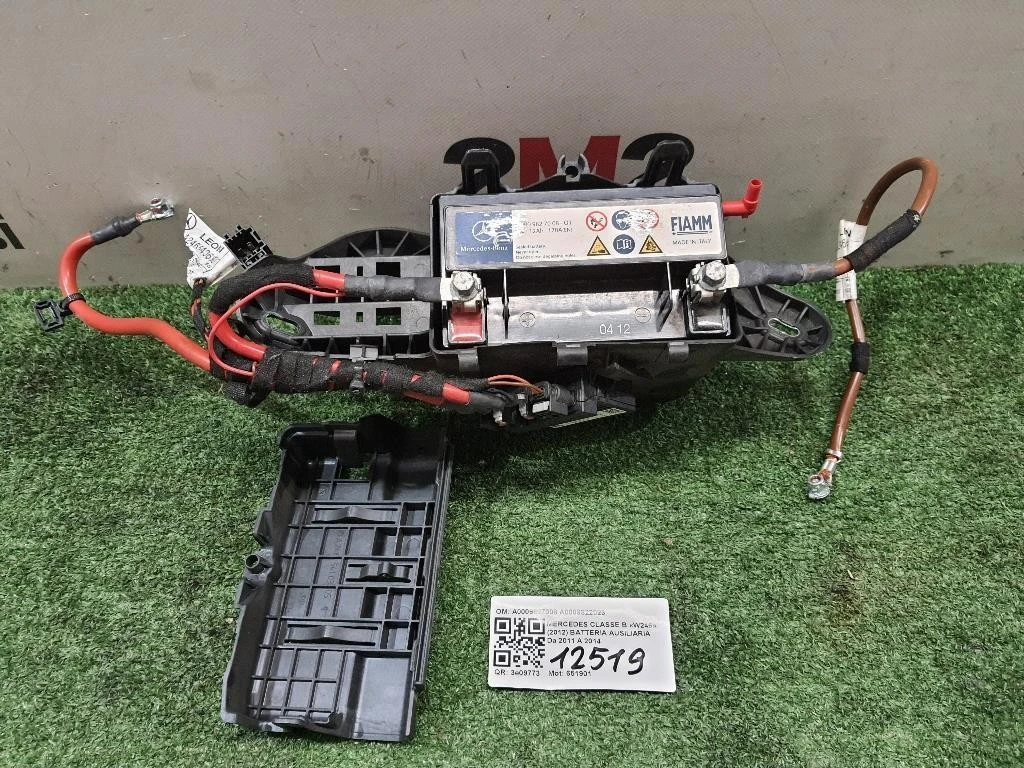 Batteria Ausiliaria A0009827008 A0009822023 Mercedes Classe B W246 2012