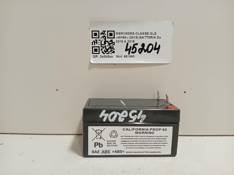 Batteria Mercedes Classe GLE W166 2015