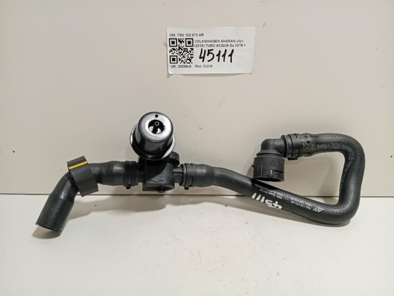 TUBO Acqua 7M3 122 073 AR Volkswagen Sharan IV 2015