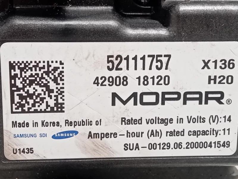 Batteria Ibrida 52111757 Fiat 500 II 2015