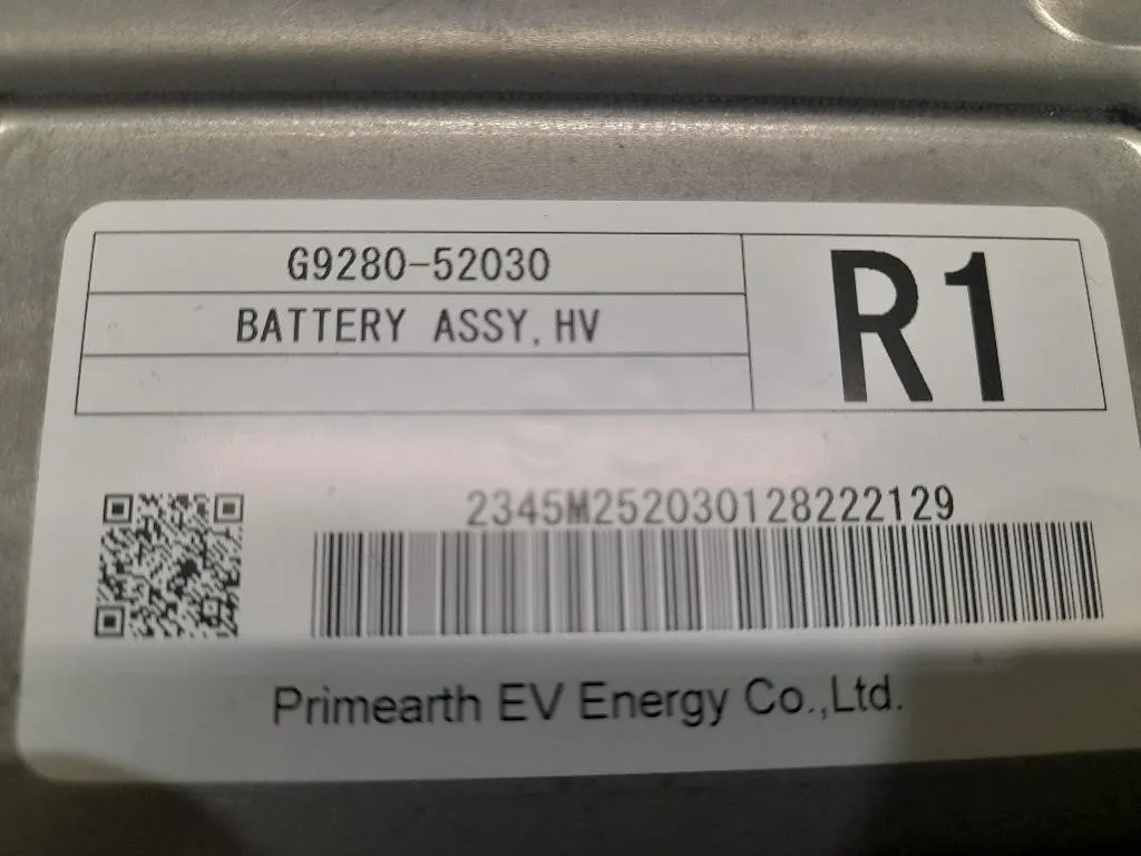 Batteria Ibrida G951052030 Toyota Yaris IV 2014