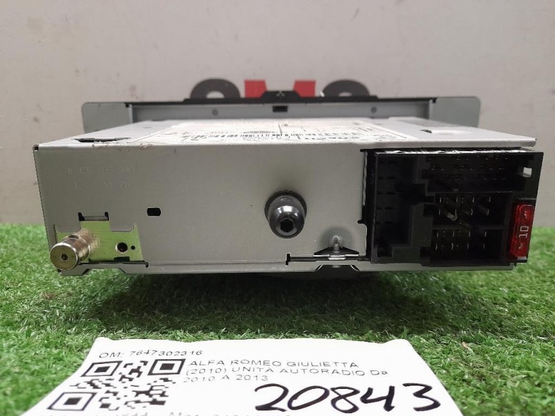Unità Autoradio 7647302316 Alfa Romeo Giulietta 2010