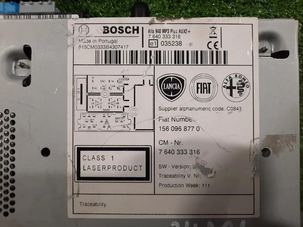 Unità Autoradio 7640333316 Alfa Romeo Giulietta 2010