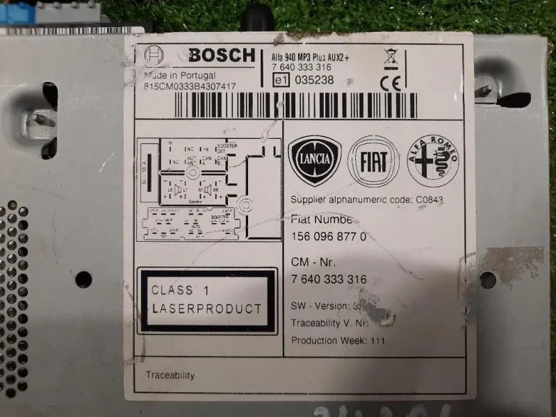 Unità Autoradio 7640333316 Alfa Romeo Giulietta 2010